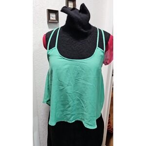 Rue21 Mint Green Strappy Bow Back Tank Top Medium Boho